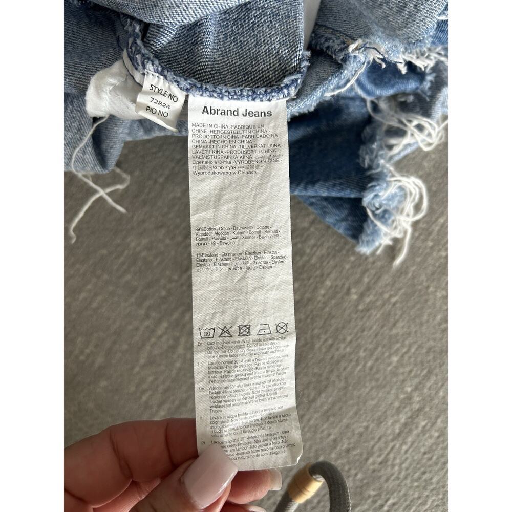 Revolve Abrad Denim Shorts 12 Blue Hi Rise 90’s
 Festival Y2K - Picture 12 of 13